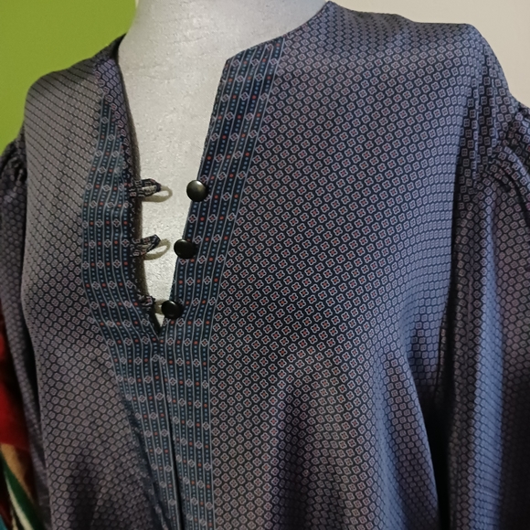 Vintage long sleeve dress vintage size 16 - Picture 3 of 8